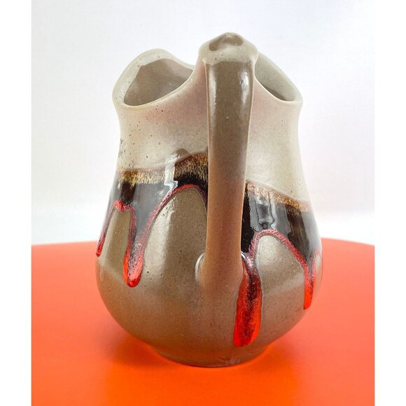 Vintage Roger's Collection vase, pottery pitcher, number 1102,  fat lava glaze - Picture 2 of 10